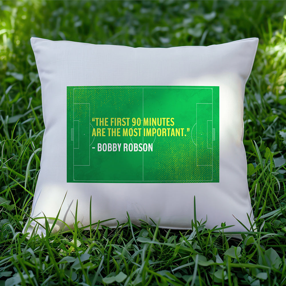 Personalised Football Quote Cushion Cover