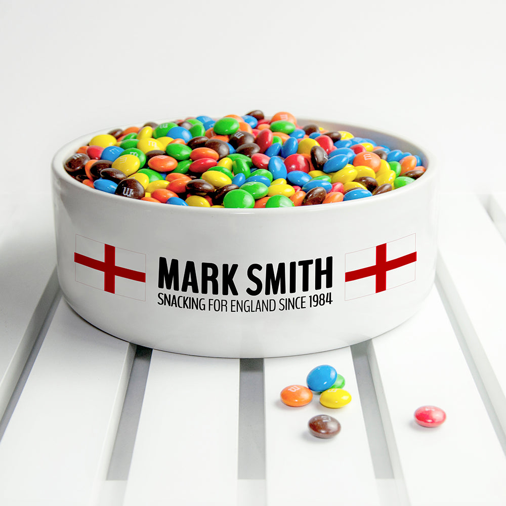 Personalised Snacking for England Bowl