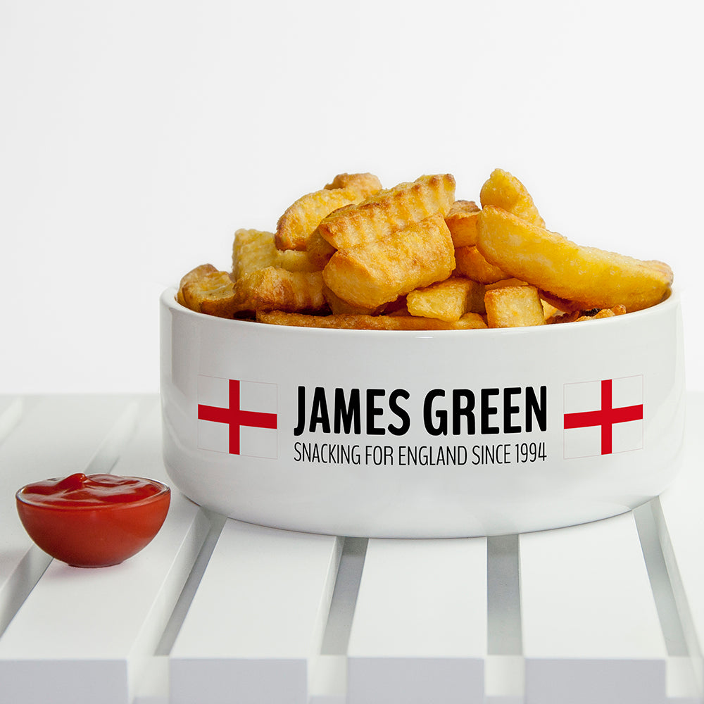 Personalised Snacking for England Bowl