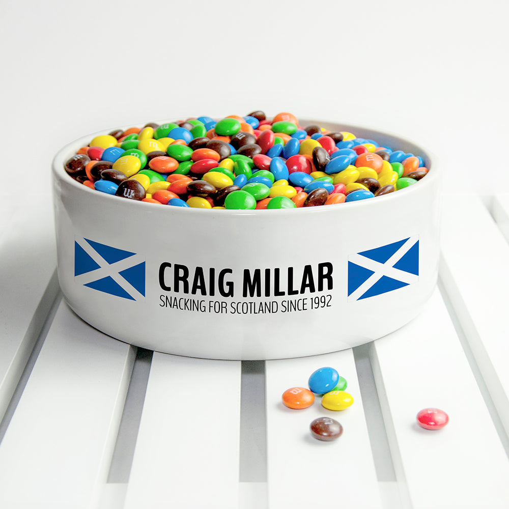 Personalised Snacking for Scotland Bowl