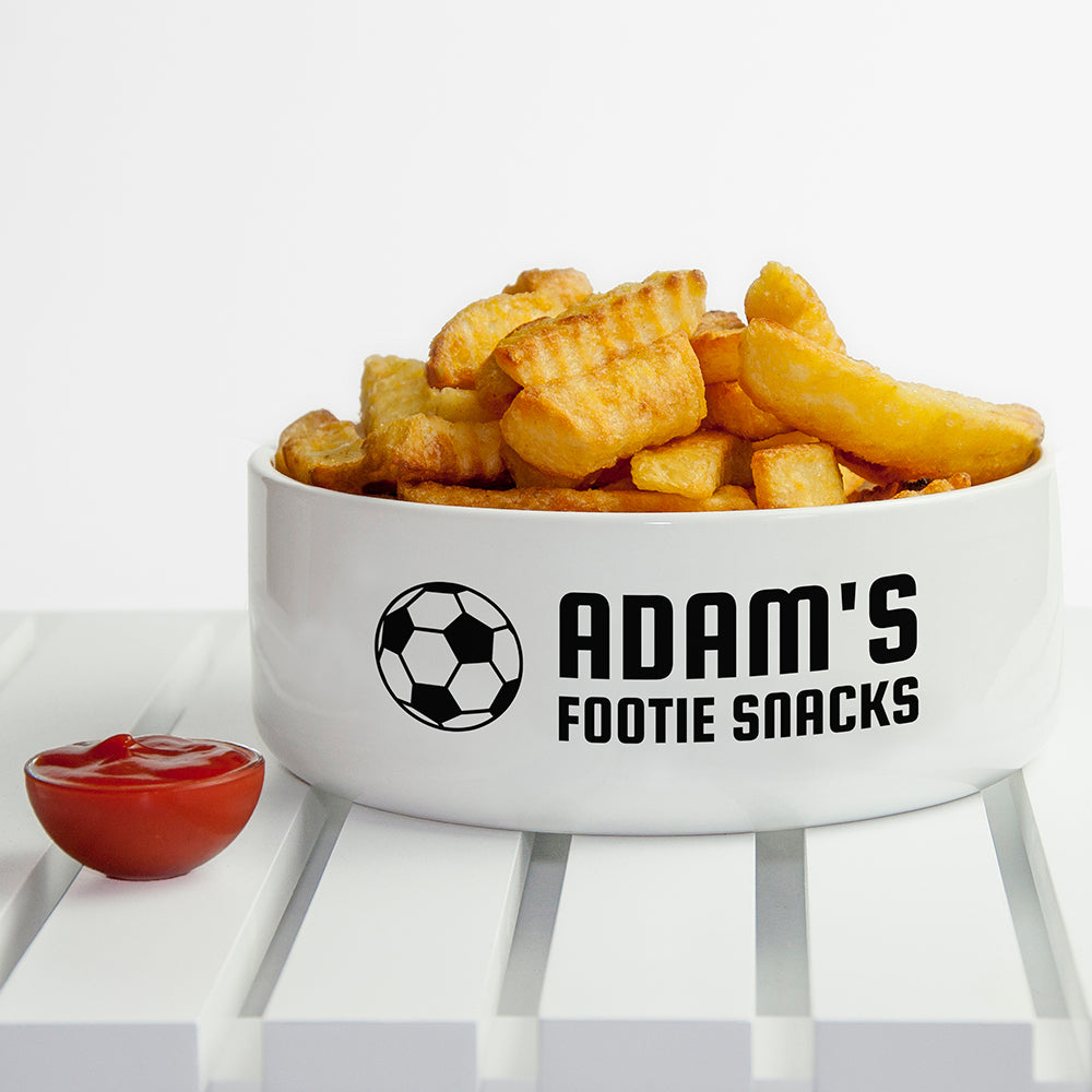 Personalised Footie Snacks Bowl