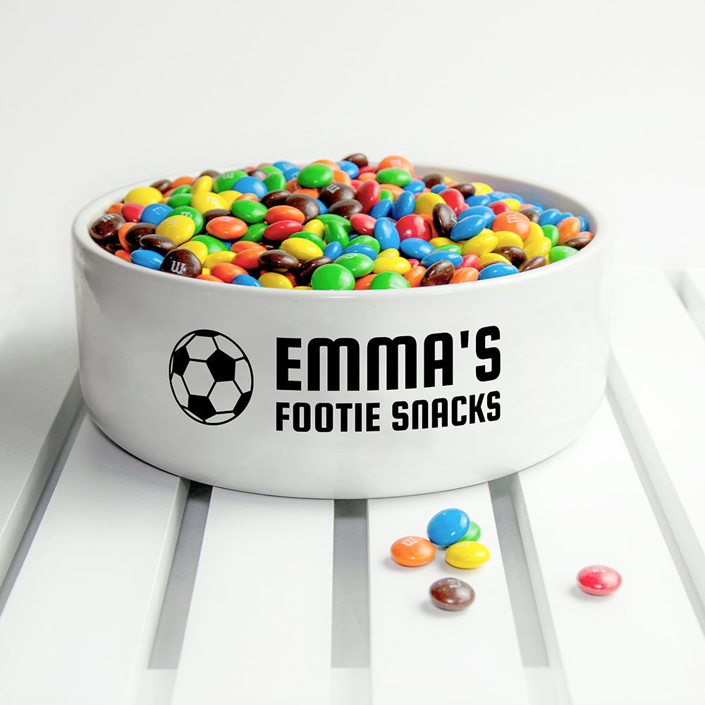 Personalised Footie Snacks Bowl