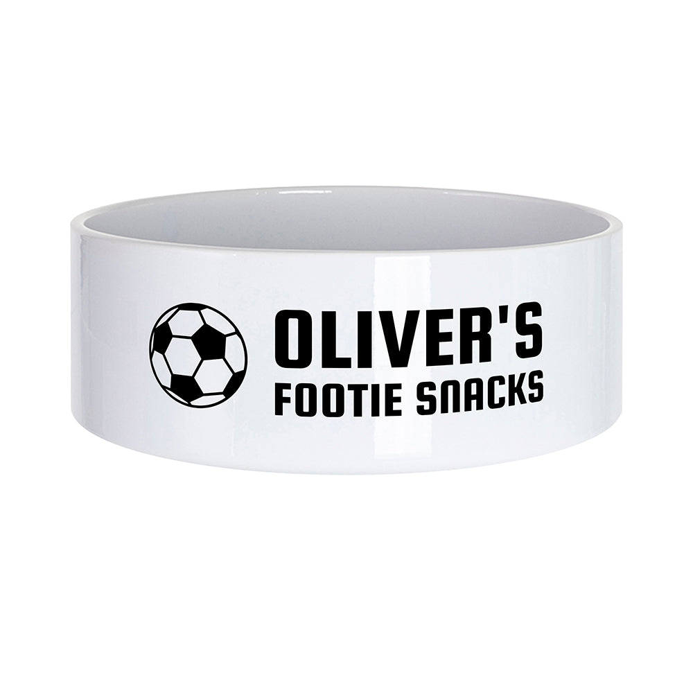 Personalised Footie Snacks Bowl