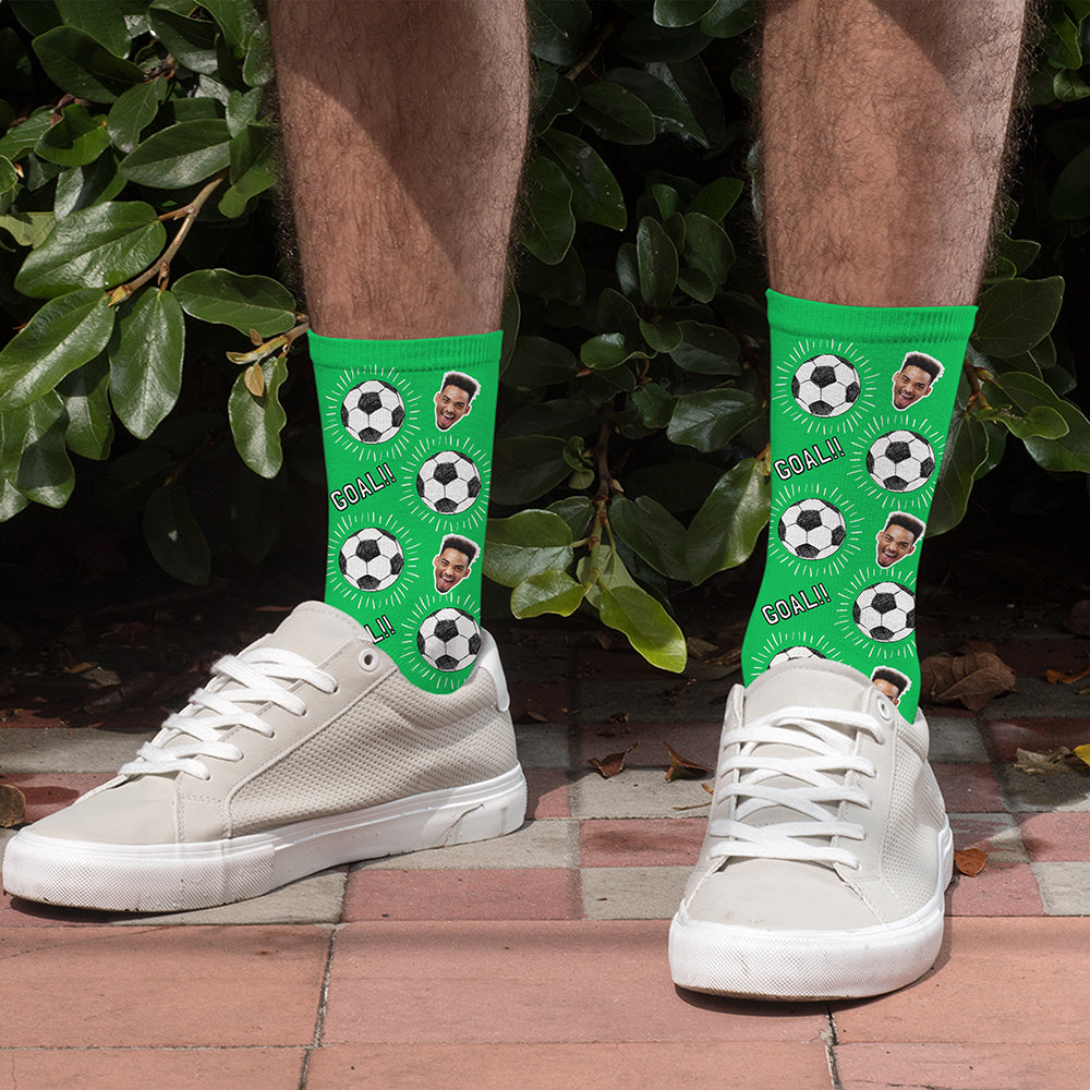 Personalised Football Photo Socks