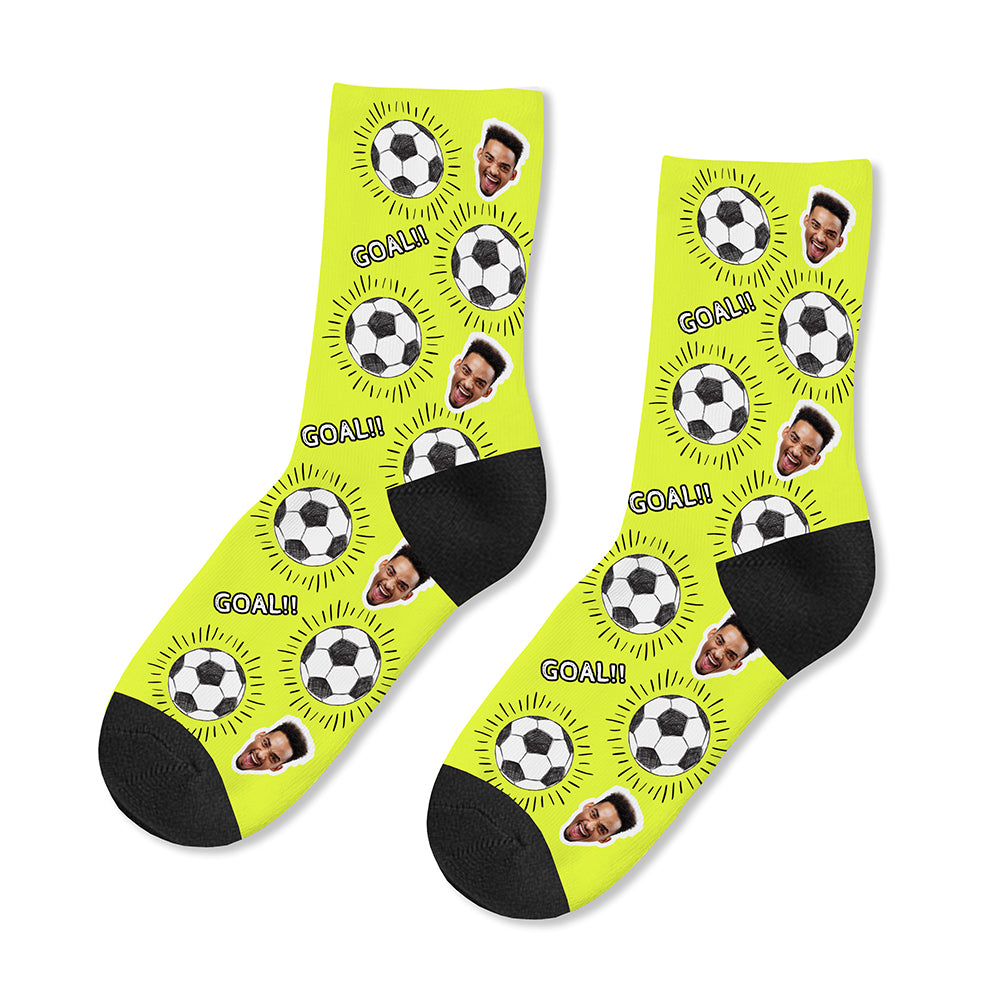 Personalised Football Photo Socks
