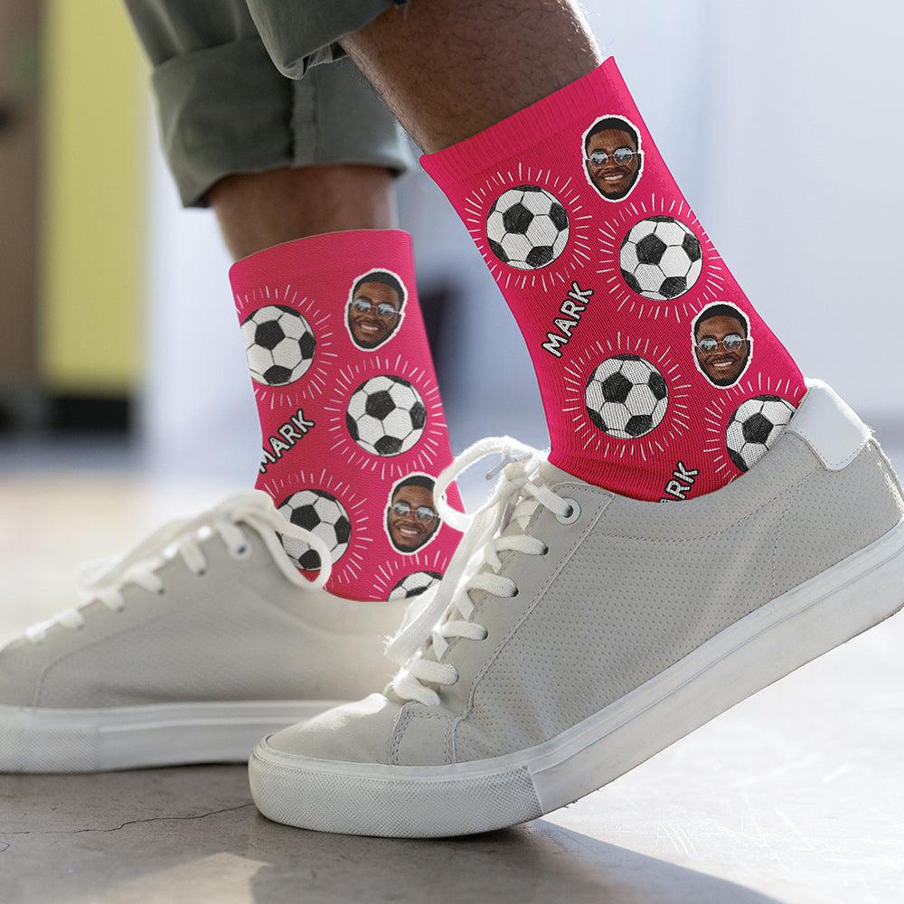 Personalised Football Photo Socks