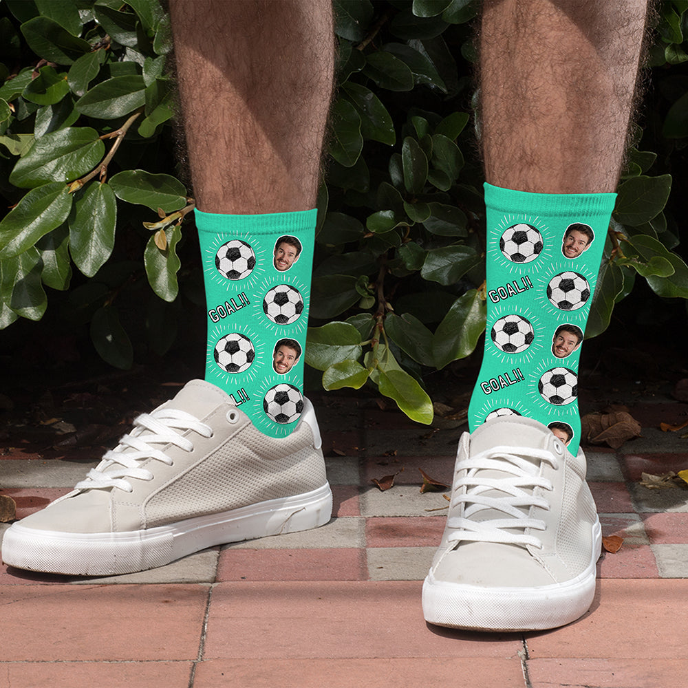 Personalised Football Photo Socks