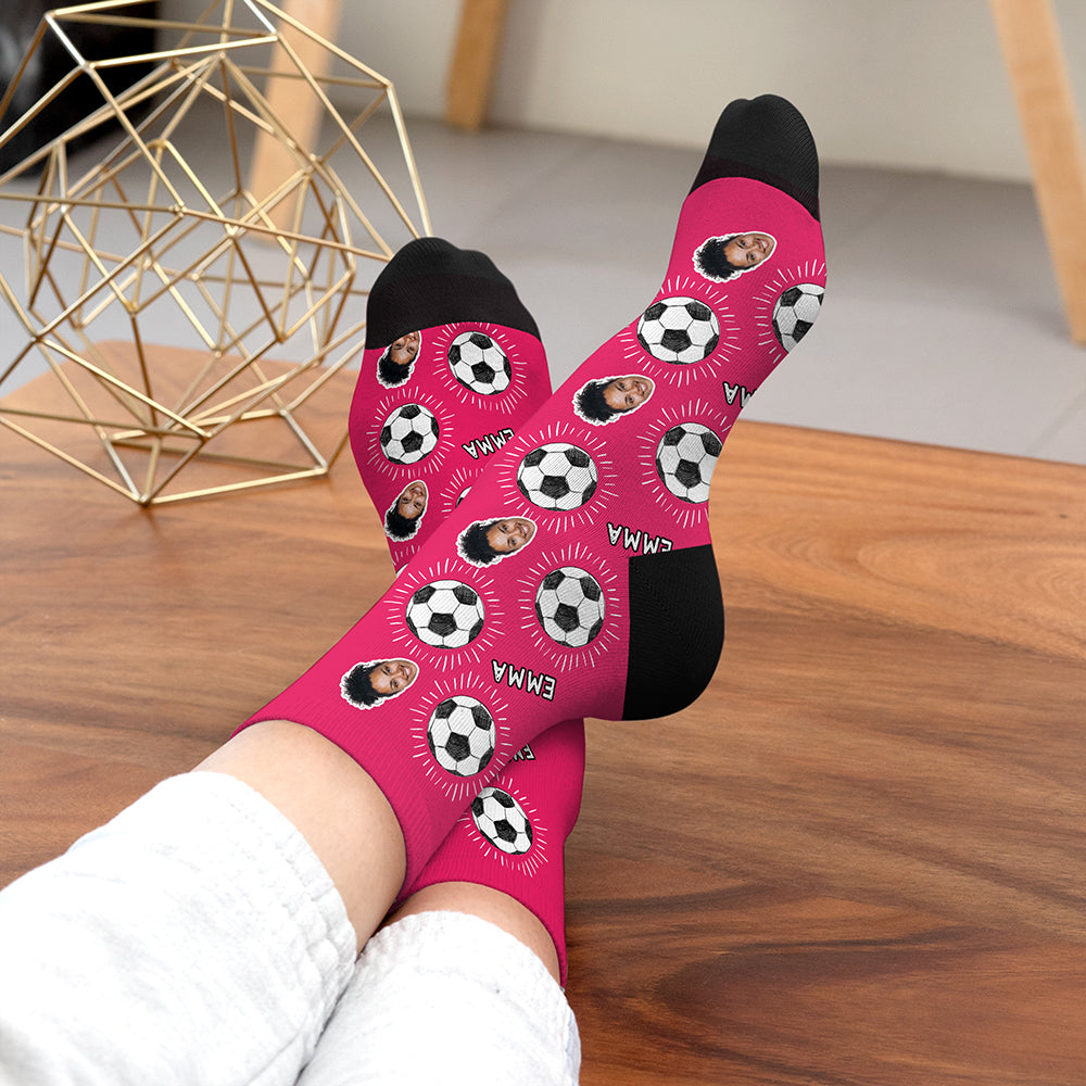 Personalised Football Photo Socks