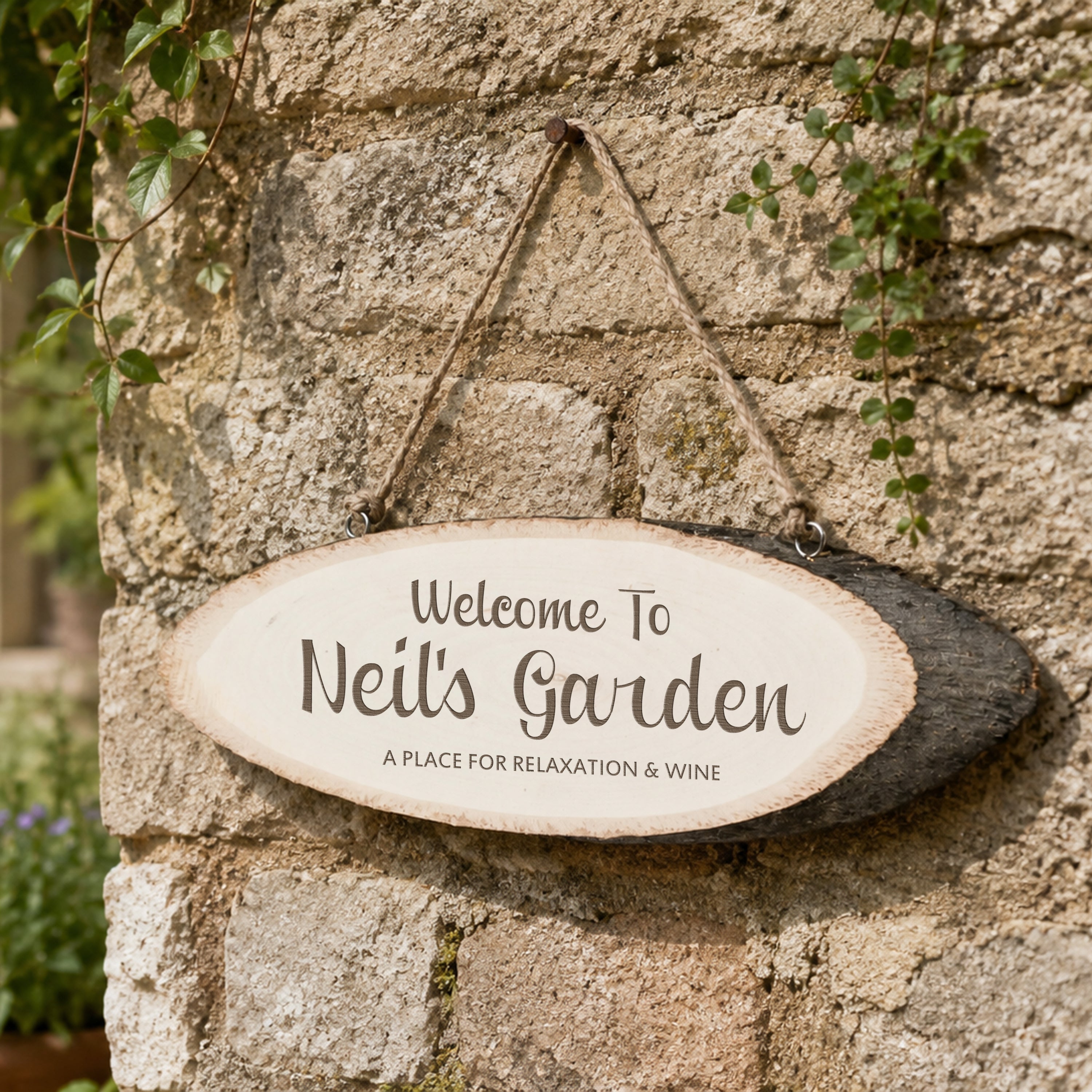 Welcome To My Garden Wooden Sign