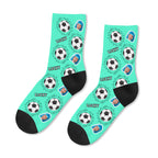 Personalised Lucky Football Photo Socks