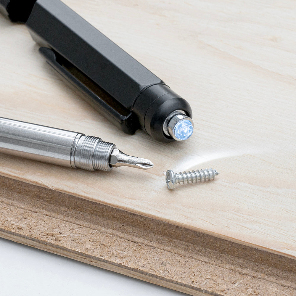Personalised Spirit Level Multitool Pen with LED Torch