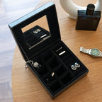 Personalised Men's Stag Black Valet Box