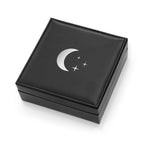 Midnight Black Moon and Stars Jewellery Box