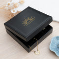 Luxury Black Square Sunset Jewellery Box