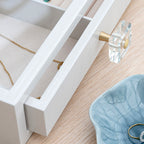 Personalised Garland Glass Drawer Jewellery Box