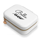 Personalised Luxury White and Blue Floral Garland Jewellery Case