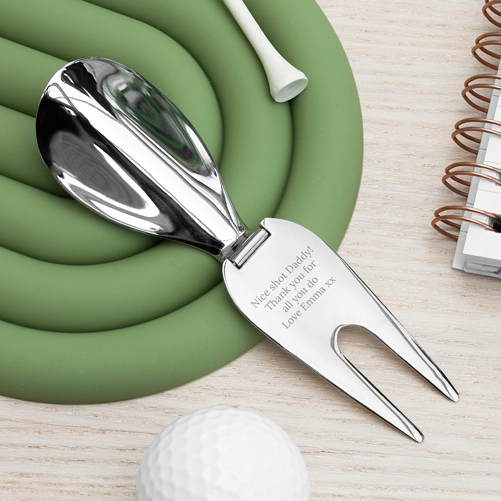 Personalised Golf Divot and Shoe Horn Multitool