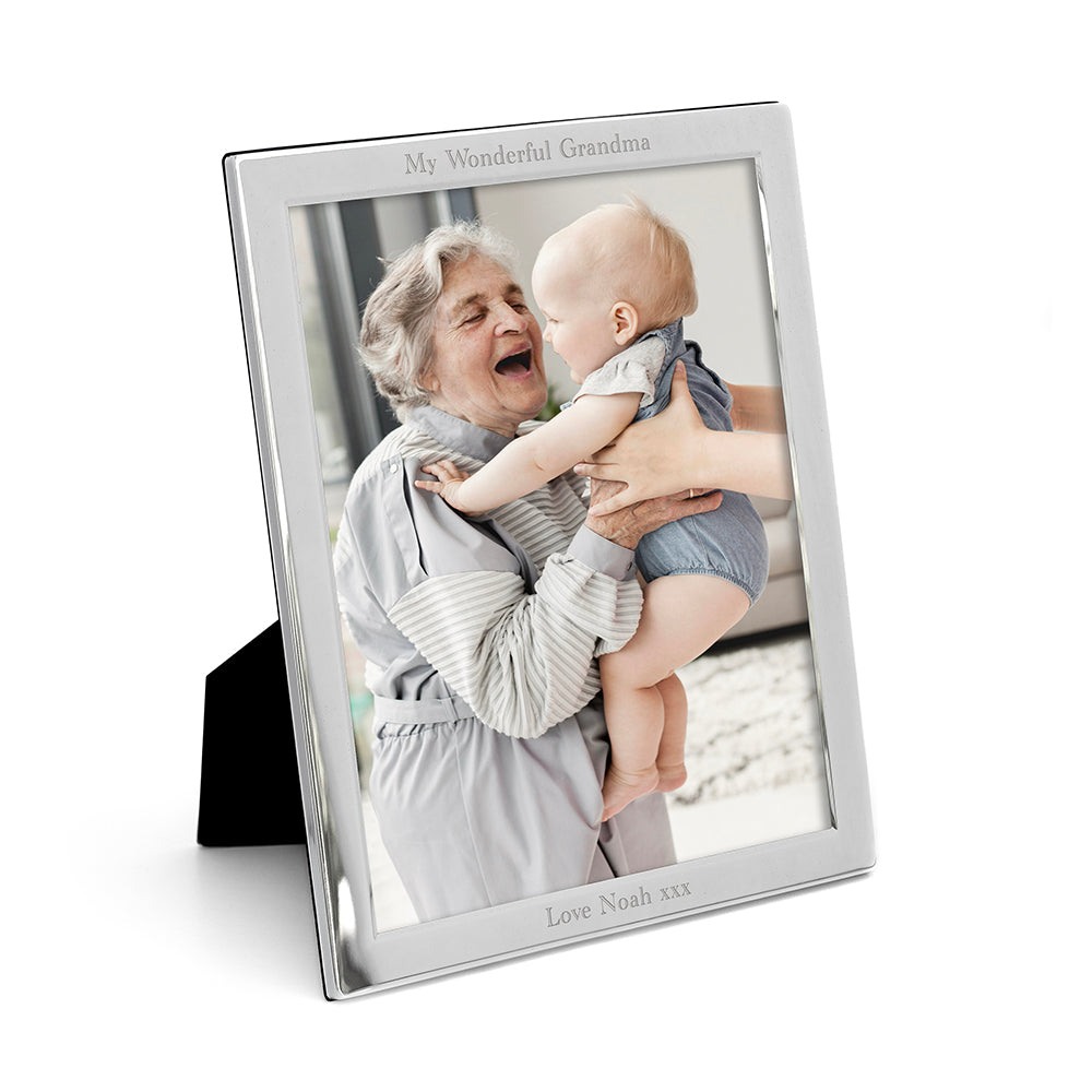 Personalised Classic Silver Plated Picture Frame