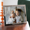 Personalised Silver Plated Landscape Photo Frame
