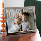 Personalised Silver Plated Landscape Photo Frame