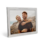 Personalised Silver Plated Landscape Photo Frame