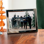 Personalised Silver Plated Landscape Photo Frame