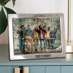 Personalised Silver Plated Landscape Photo Frame