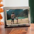 Personalised Silver Plated Landscape Photo Frame
