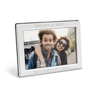 Personalised Silver Plated Landscape Photo Frame