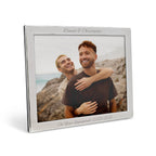 Personalised Luxury Silver Plated Landscape Picture Frame