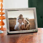 Personalised Luxury Silver Plated Landscape Picture Frame