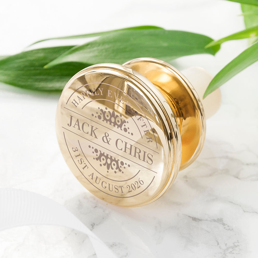 Personalised Happy Anniversary Wine Bottle Stopper