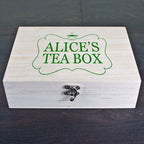 Tea Box With Name