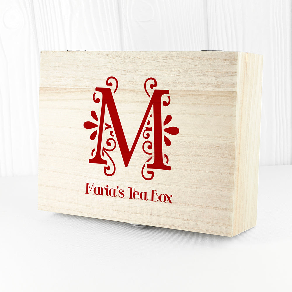 Monogrammed Love Chai Tea Box