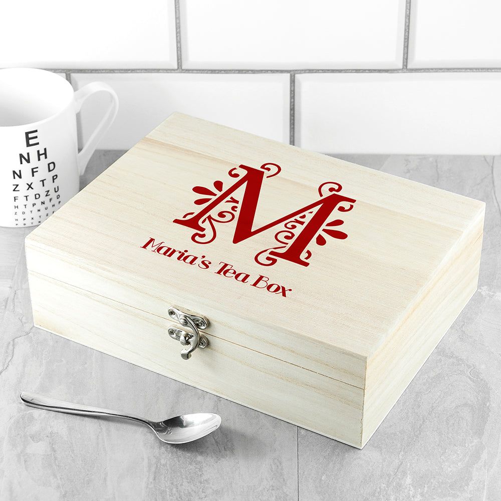 Monogrammed Love Chai Tea Box