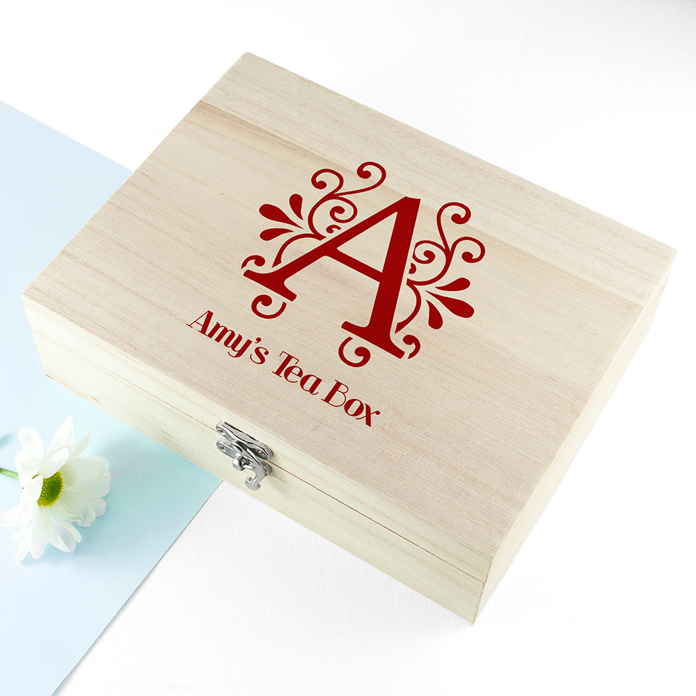 Monogrammed Love Chai Tea Box