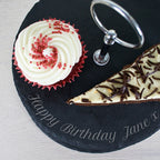 Two Tiered Slate Cake Stand