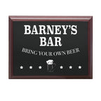 Personalised Welcome To My Bar Plaque