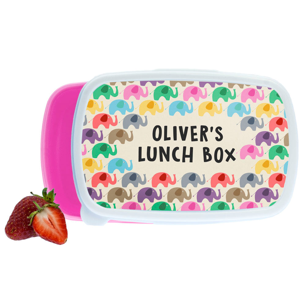 Patchwork Elephants Lunch Box