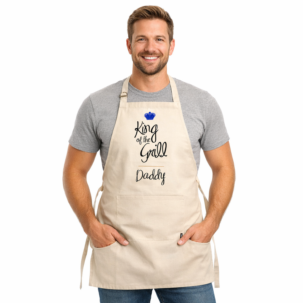 Personalised King of the Grill BBQ Apron