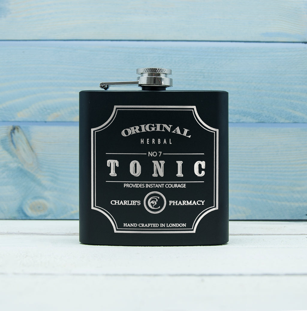 Personalised Tonic Vintage Hip Flask
