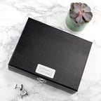 Personalised 12 Compartment Cufflink Box
