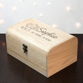 Personalised Baby Elephant Keepsake Wooden Chest