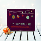 Personalised Baubles Christmas Tea Box