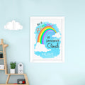 Personalised Be A Rainbow Framed Print