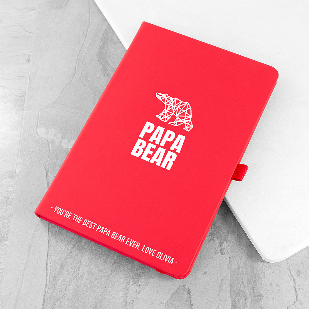 Personalised Bear A5 Notebook
