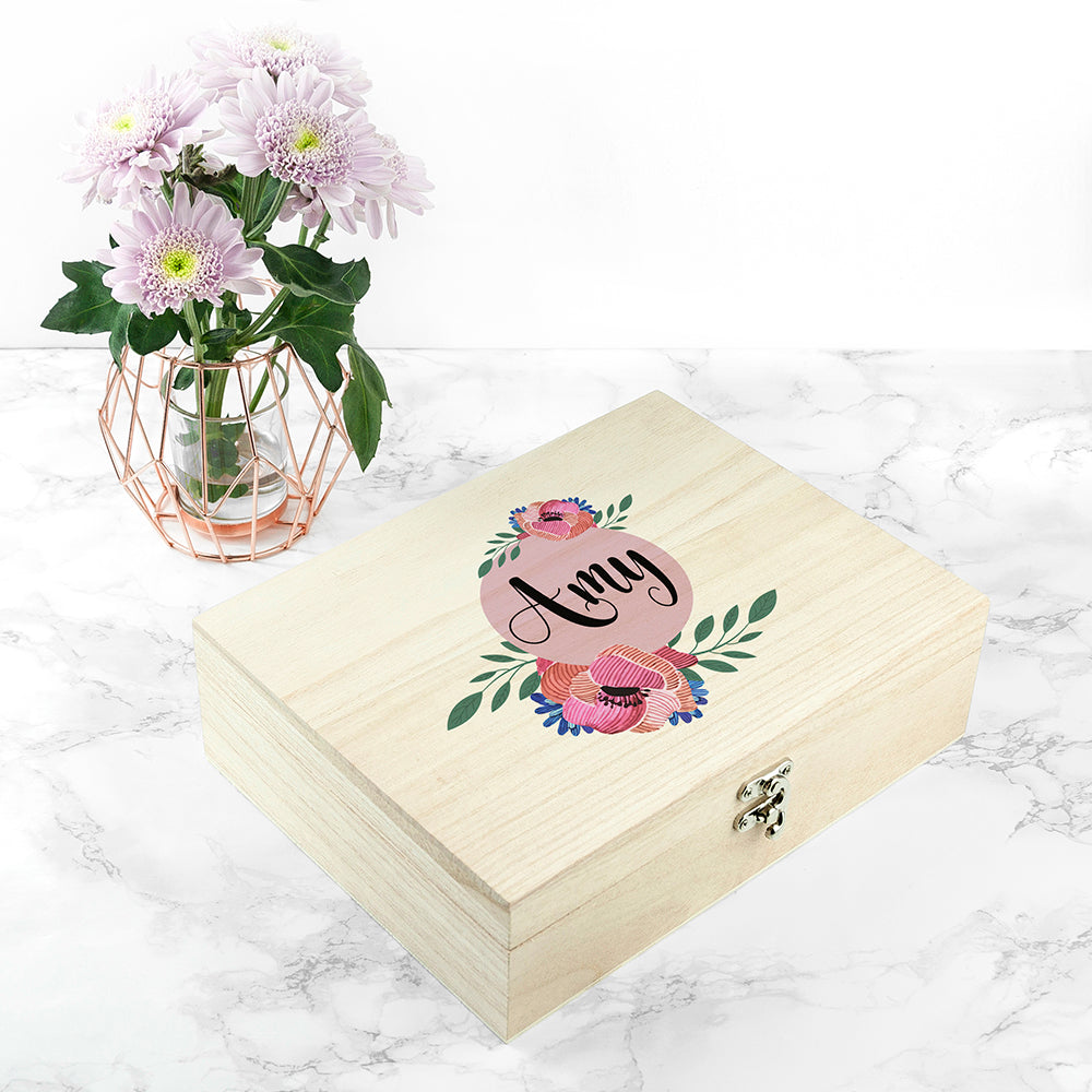 Personalised Blooming Flower Bridesmaid Box