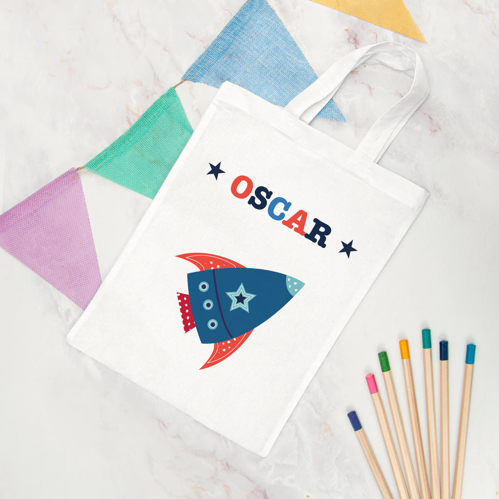 Personalised Boy's Fabric Party Bag