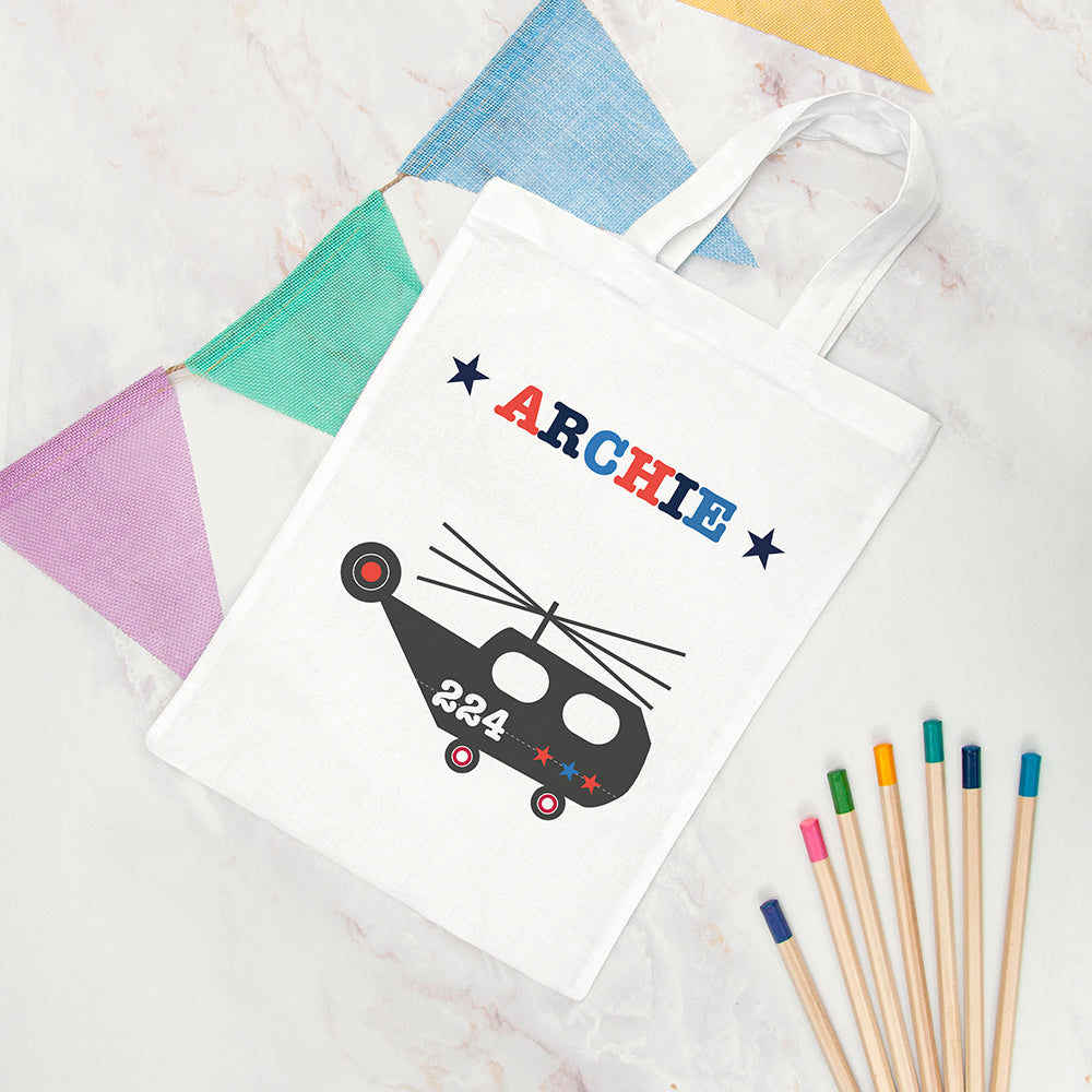 Personalised Boy's Fabric Party Bag