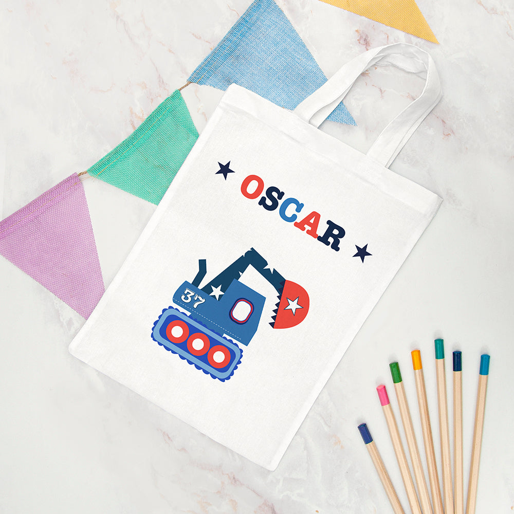 Personalised Boy's Fabric Party Bag